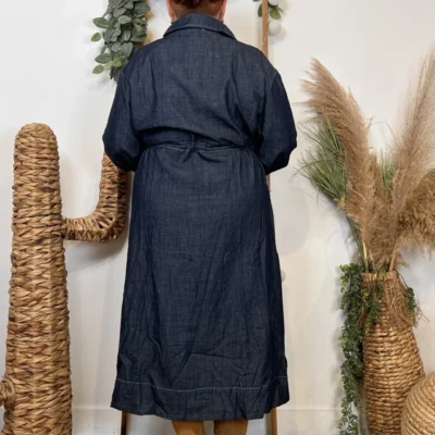 K061- Robe en Jean "Z-One" (T40-T48) - denim - 48