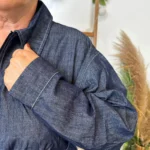 K061- Robe en Jean "Z-One" (T40-T48) - denim-fonce - 48
