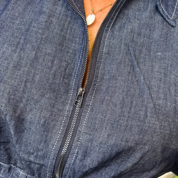 K061- Robe en Jean "Z-One" (T40-T48) - denim-fonce - 48