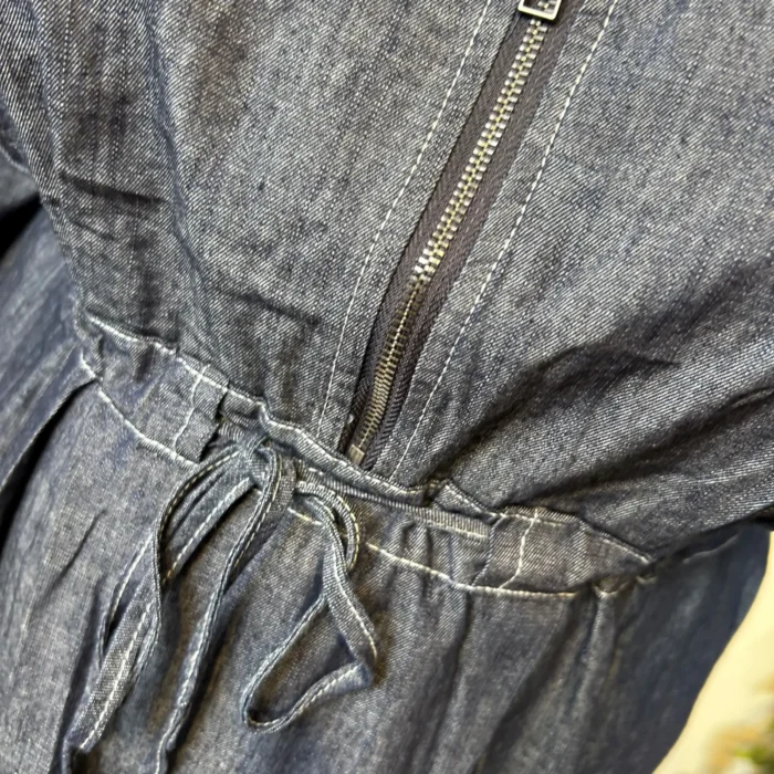 K061- Robe en Jean "Z-One" (T40-T48) - denim-fonce - 48