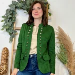 Blazer Suédine Officier (T36-T44) - vert-sapin - 46