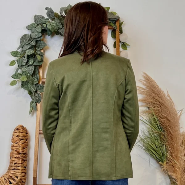 K068- Blazer Suédine Officier (T36-T44) - kaki - 46