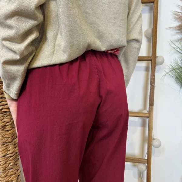 L750- Pantalon fuseau (TU) - bordeaux - taille-unique