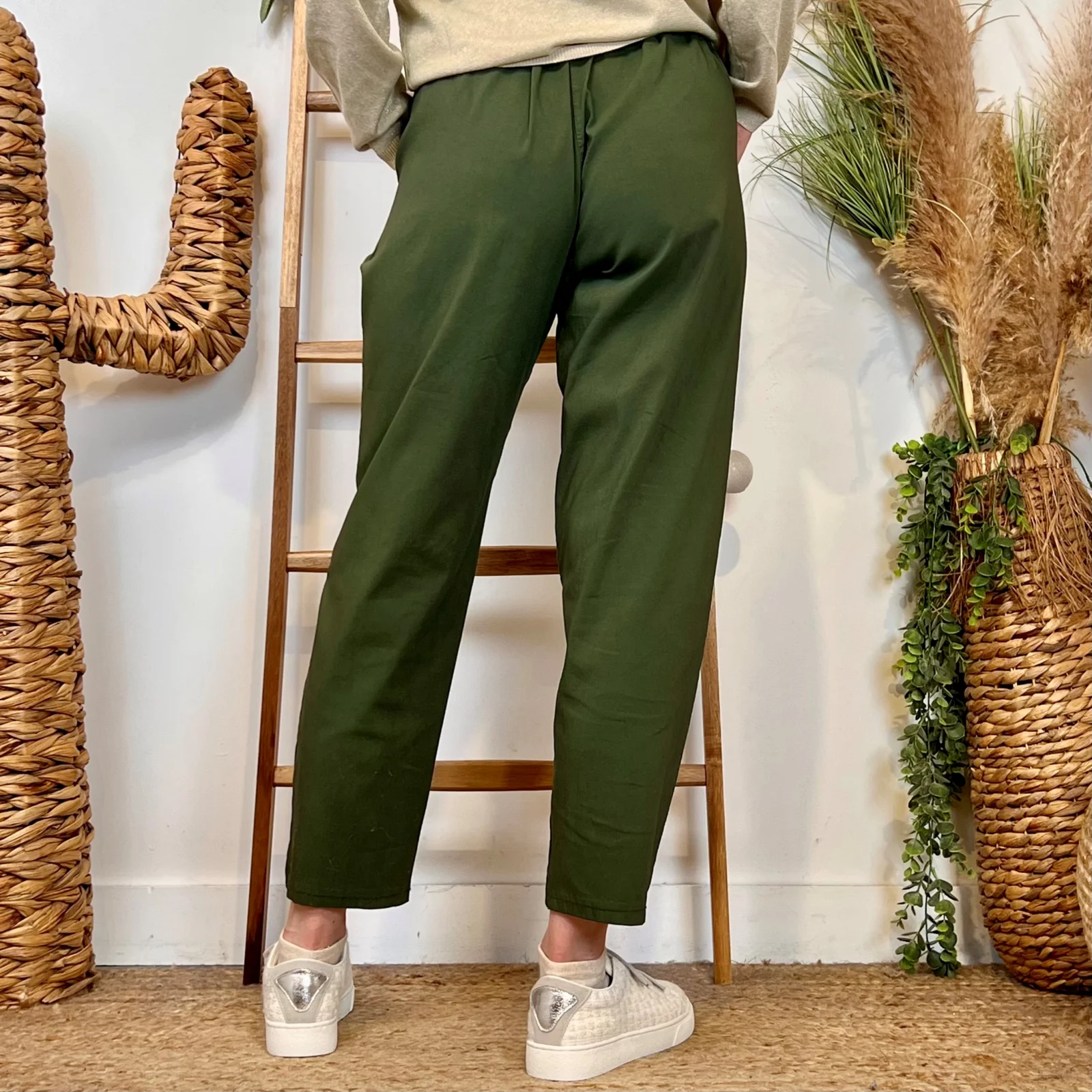 L750- Pantalon fuseau (TU) - kaki - taille-unique