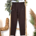 Pantalon confort stretch femme JST T38-T52 - marron-fonce - 58