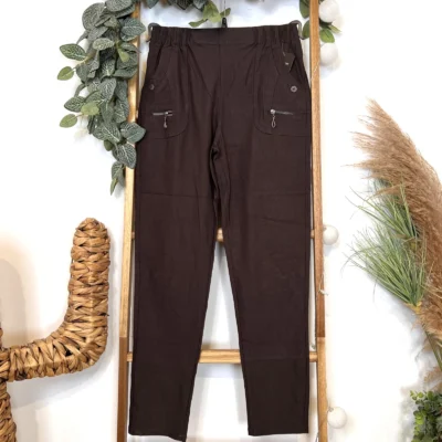 T545- Pantalon Confort JST (T38-T52) - marron - 58