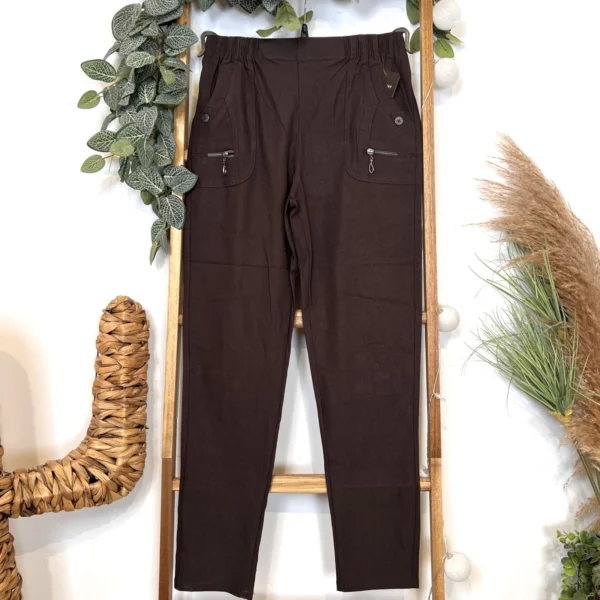 T545- Pantalon Confort JST (T38-T52) - marron - 58