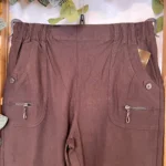 Pantalon confort stretch femme JST T38-T52 - marron-fonce - 58