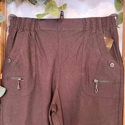 T545- Pantalon Confort JST (T38-T52) - marron - 58