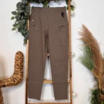 Pantalon confort stretch femme JST T38-T52 - taupe - 58