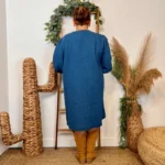 K090- Robe denim "By One" (T40-T48) - denim - 48