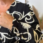 Robe unie brodée (T40-T48) - noir - 48