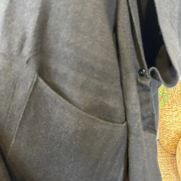 Z105 Gilet Oversize uni (Gt) - noir - taille-unique-grande-taille