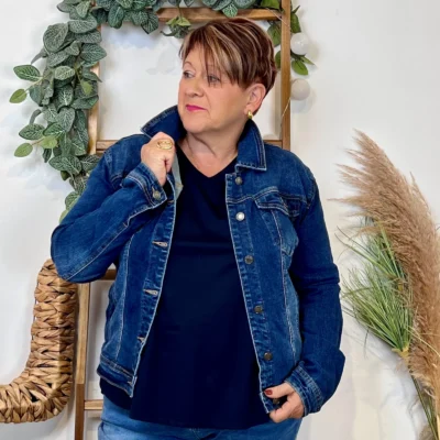 K062- Veste Jean Voggo (T40-T48) - denim - 50