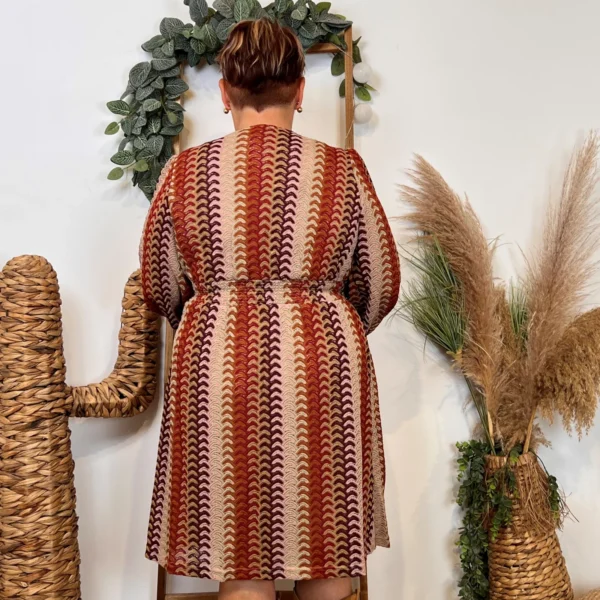 K085- Robe Maëlle macramé (T40-T48) - marron - 48