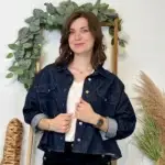 K037- Veste courte «Denim» Coton (Tu) 🇮🇹