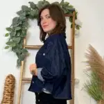 K037- Veste courte «Denim» Coton (Tu) 🇮🇹