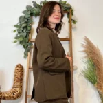 Blazer oversize - marron - 40