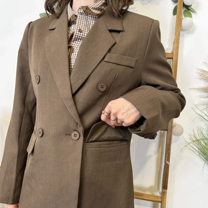 Blazer oversize - marron - 40