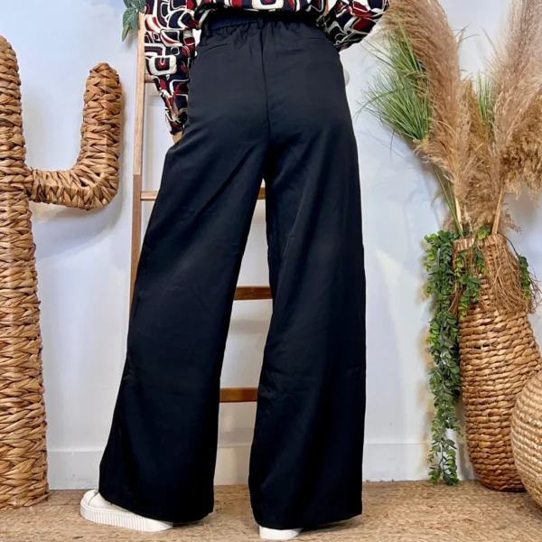 L754- Pantalon tailleur (T36-T40) - noir - 40