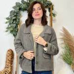 Veste courte femme chevron « Tendance »