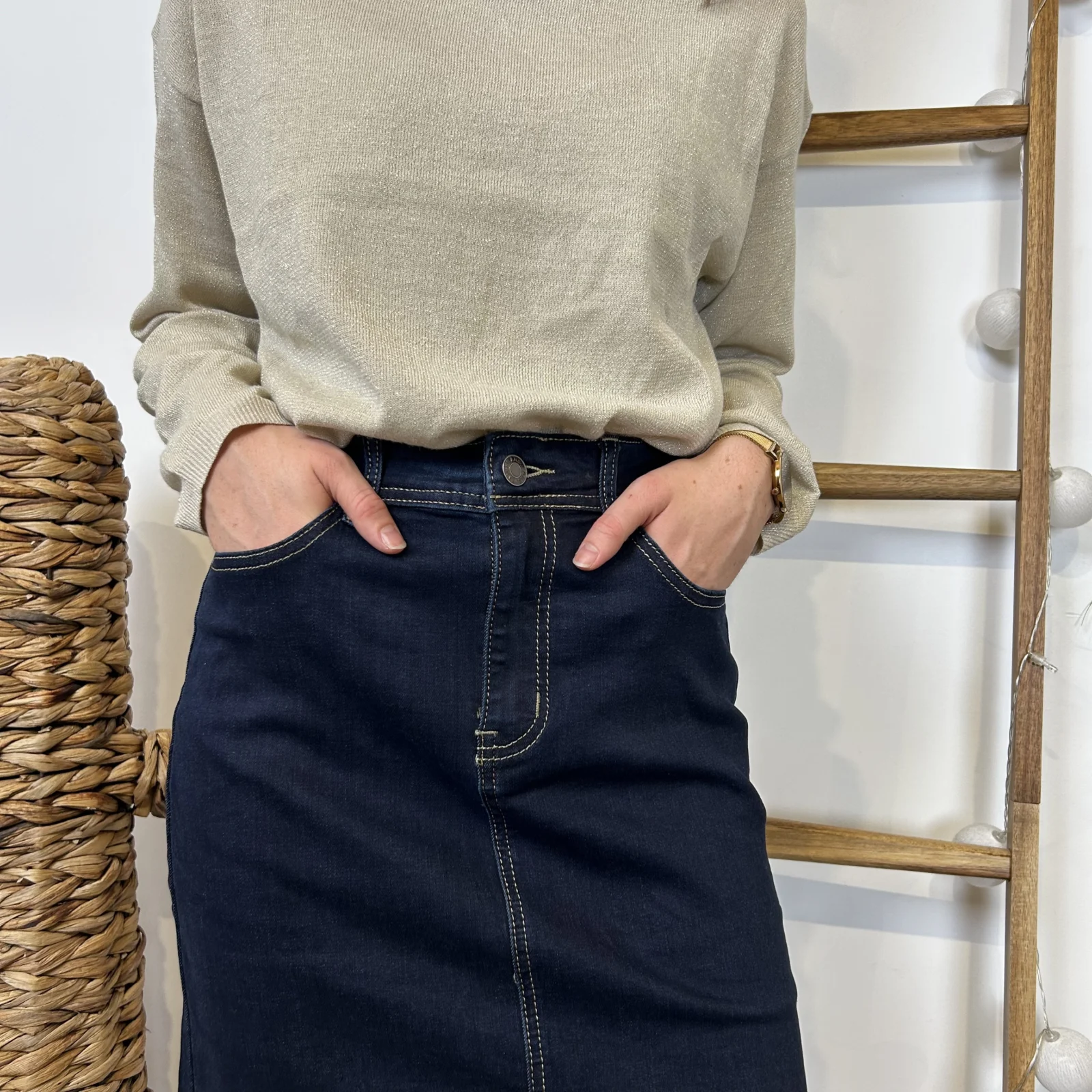 L721- Jupe jean Voggo (T36-T44) - brut - 44