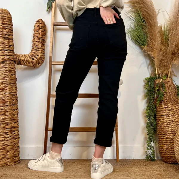 W110- Jean Mom Voggo (T36-T44) - noir - 44