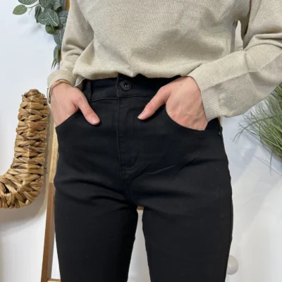 W110- Jean Mom Voggo (T36-T44) - noir - 44