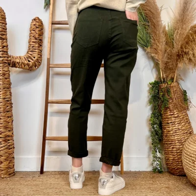 W110- Jean Mom Voggo (T36-T44) - kaki - 44