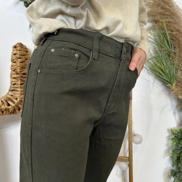 W110- Jean Mom Voggo (T36-T44) - kaki - 44