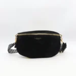 Sac banane femme aspect daim Flora & Co - noir - sans-taille