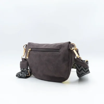 P392- Banane aspect Daim - gris - sans-taille