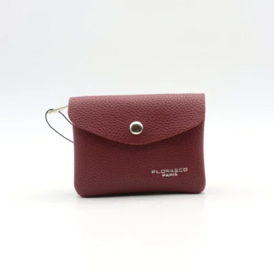 P422- Porte Monnaie / Cartes - bordeaux - sans-taille