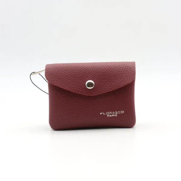 P422- Porte Monnaie / Cartes - bordeaux - sans-taille