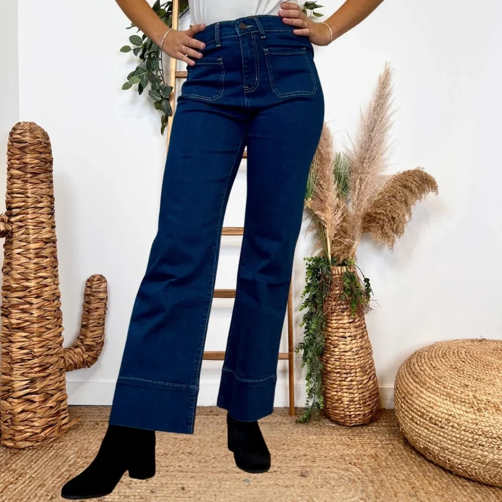 W120- Jean Wide Voggo (T36-T42) - denim - 44