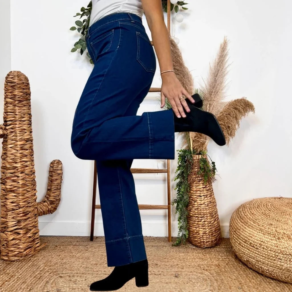 W120- Jean Wide Voggo (T36-T42) - denim - 44