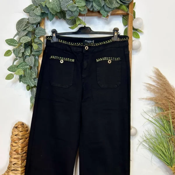 M966- Jean Wide Voggo (T42-T50) - noir - 50