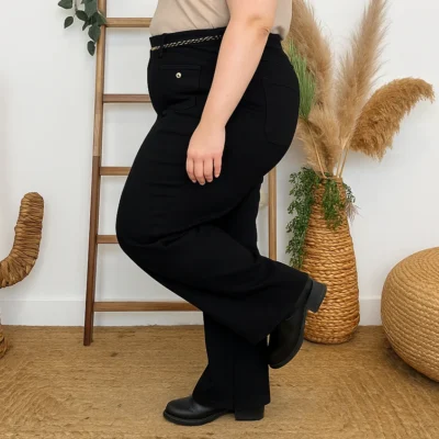 M966- Jean Wide Voggo (T42-T50) - noir - 50