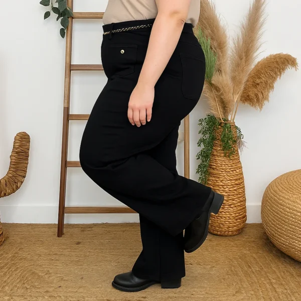 M966- Jean Wide Voggo (T42-T50) - noir - 50