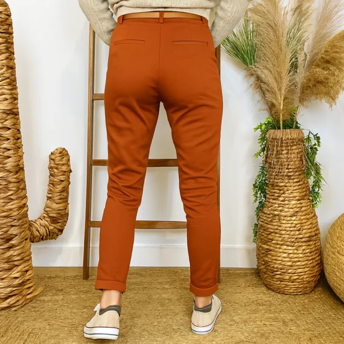 Pantalon Stretch (T36-T46) - rouille - 50