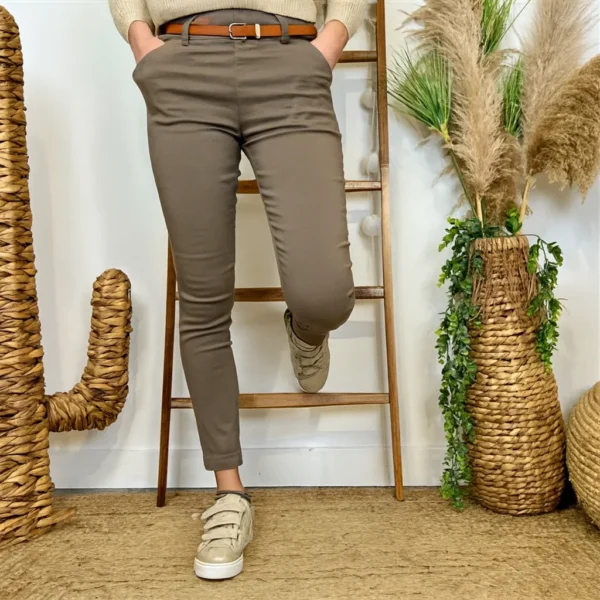 L799- Pantalon Stretch (T36-T46) - taupe - 50