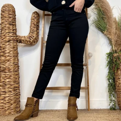 M958- Jean 7/8ème Voggo (T36-T44) - noir - 44