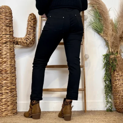 M958- Jean 7/8ème Voggo (T36-T44) - noir - 44