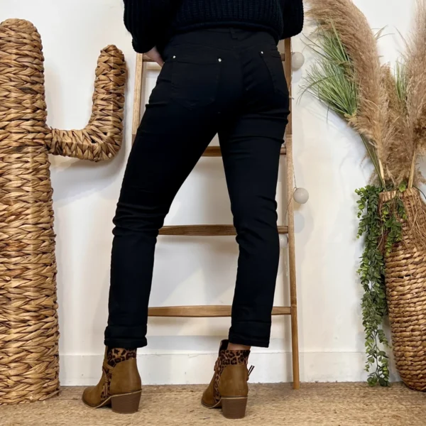 M958- Jean 7/8ème Voggo (T36-T44) - noir - 44