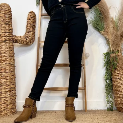 M969- Jean 7/8ème Voggo (T42-T50) - noir - 52