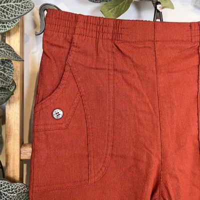 T546- Pantalon Confort Chaud Côtelé (T38-T52) - rouille - 56