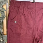 Pantalon Confort Chaud Côtelé (T38-T52) - bordeaux - 56