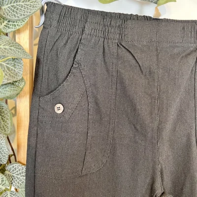 T546- Pantalon Confort Chaud Côtelé (T38-T52) - noir - 56