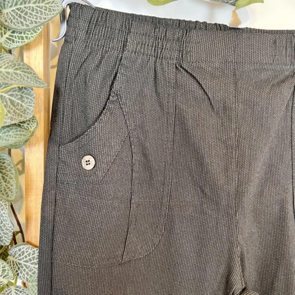 T546- Pantalon Confort Chaud Côtelé (T38-T52) - noir - 56