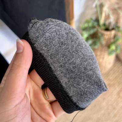 T546- Pantalon Confort Chaud Côtelé (T38-T52) - noir - 56